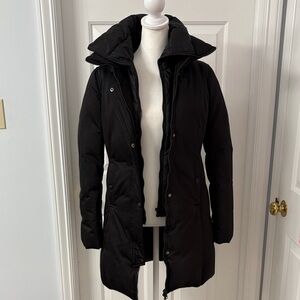 Soia & Kyo black down coat sz XS